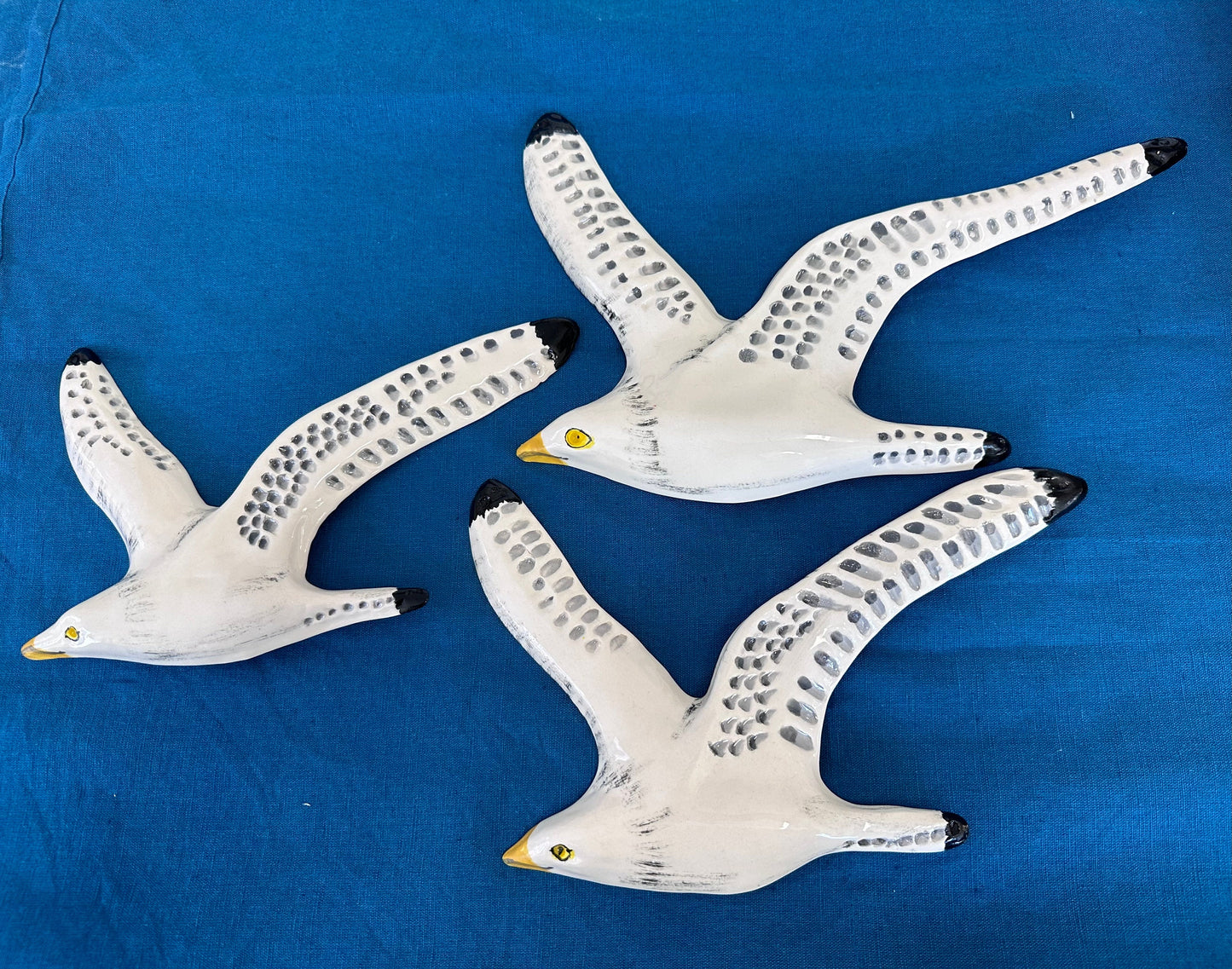 A Trio of Flying Seagulls