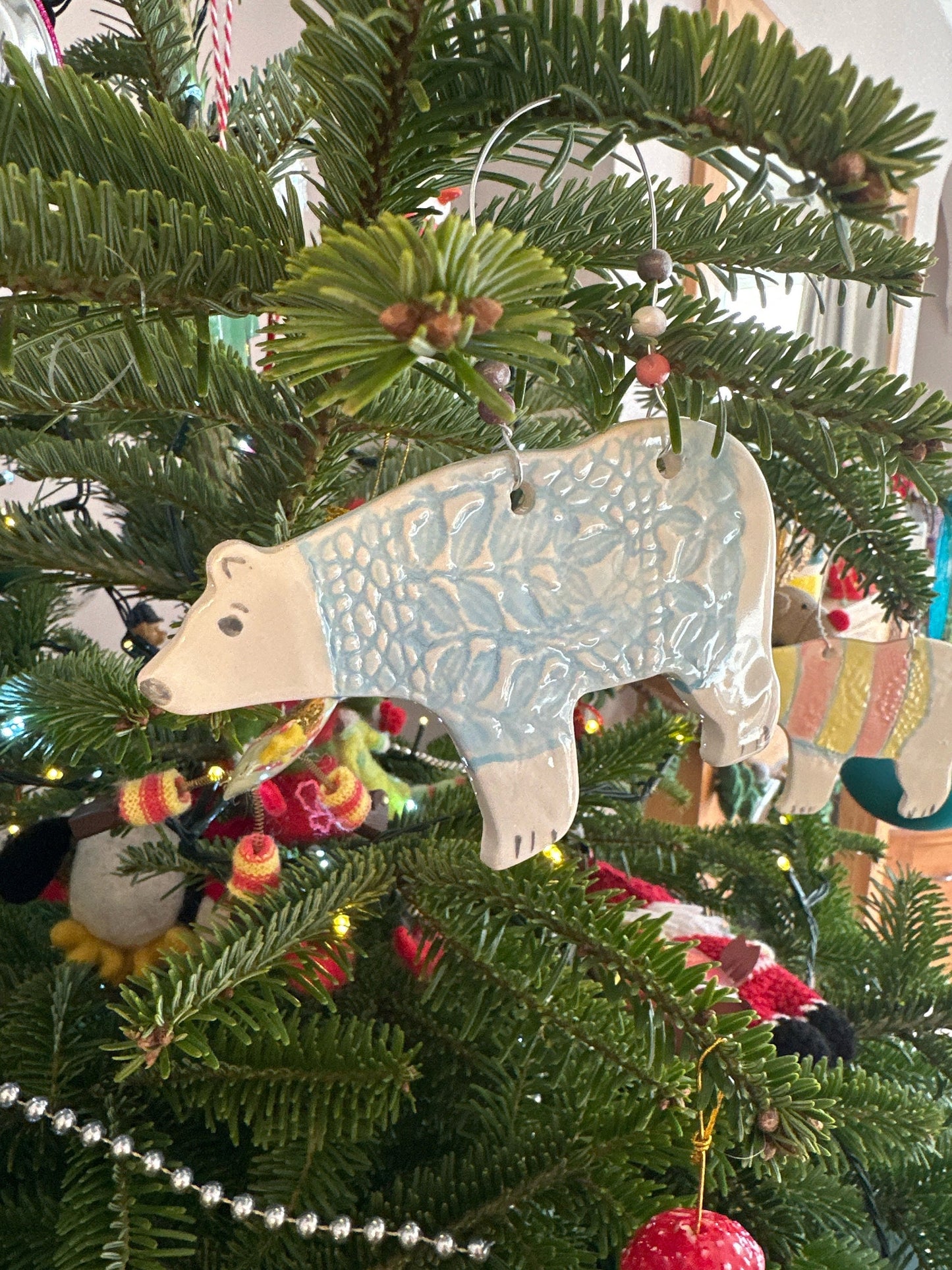 Polar Bear in a Jumper Hanger