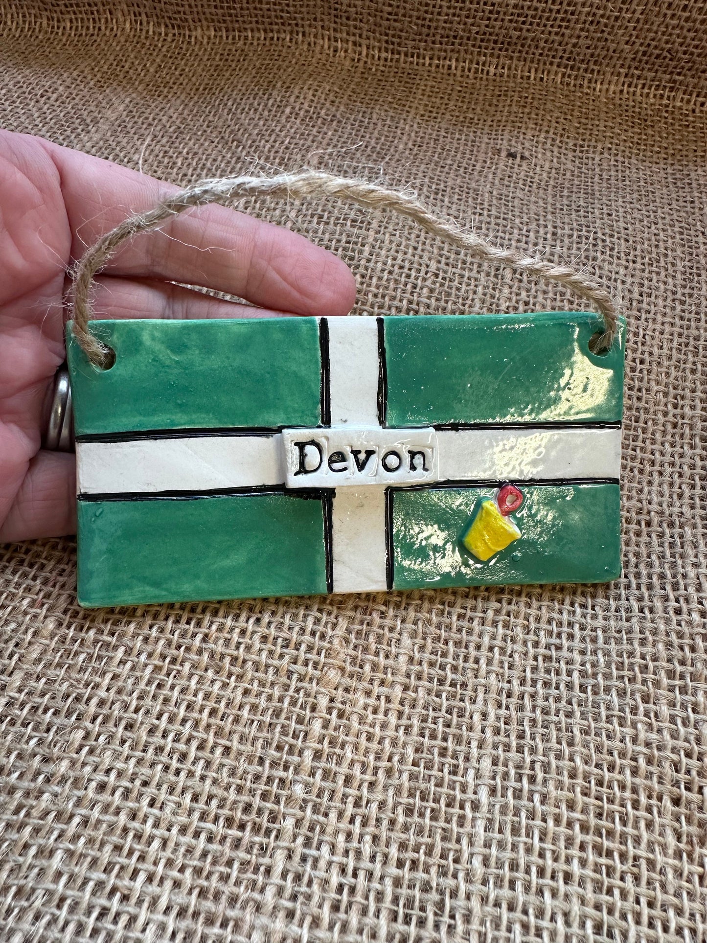 Ceramic Devon Flag