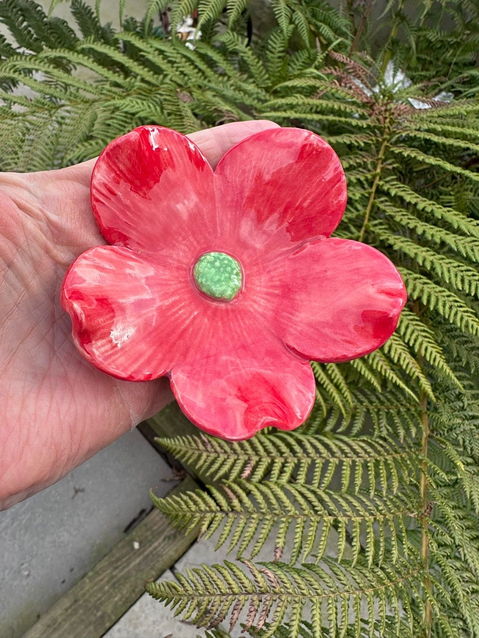 Ceramic Handmade Flowers - Made in Devon - Each is Unique