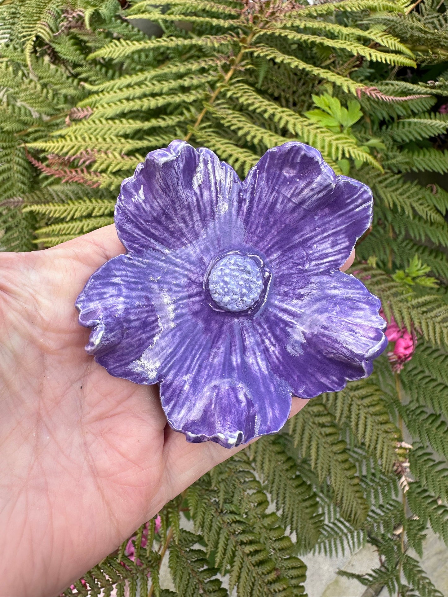 Ceramic Handmade Flowers - Made in Devon - Each is Unique