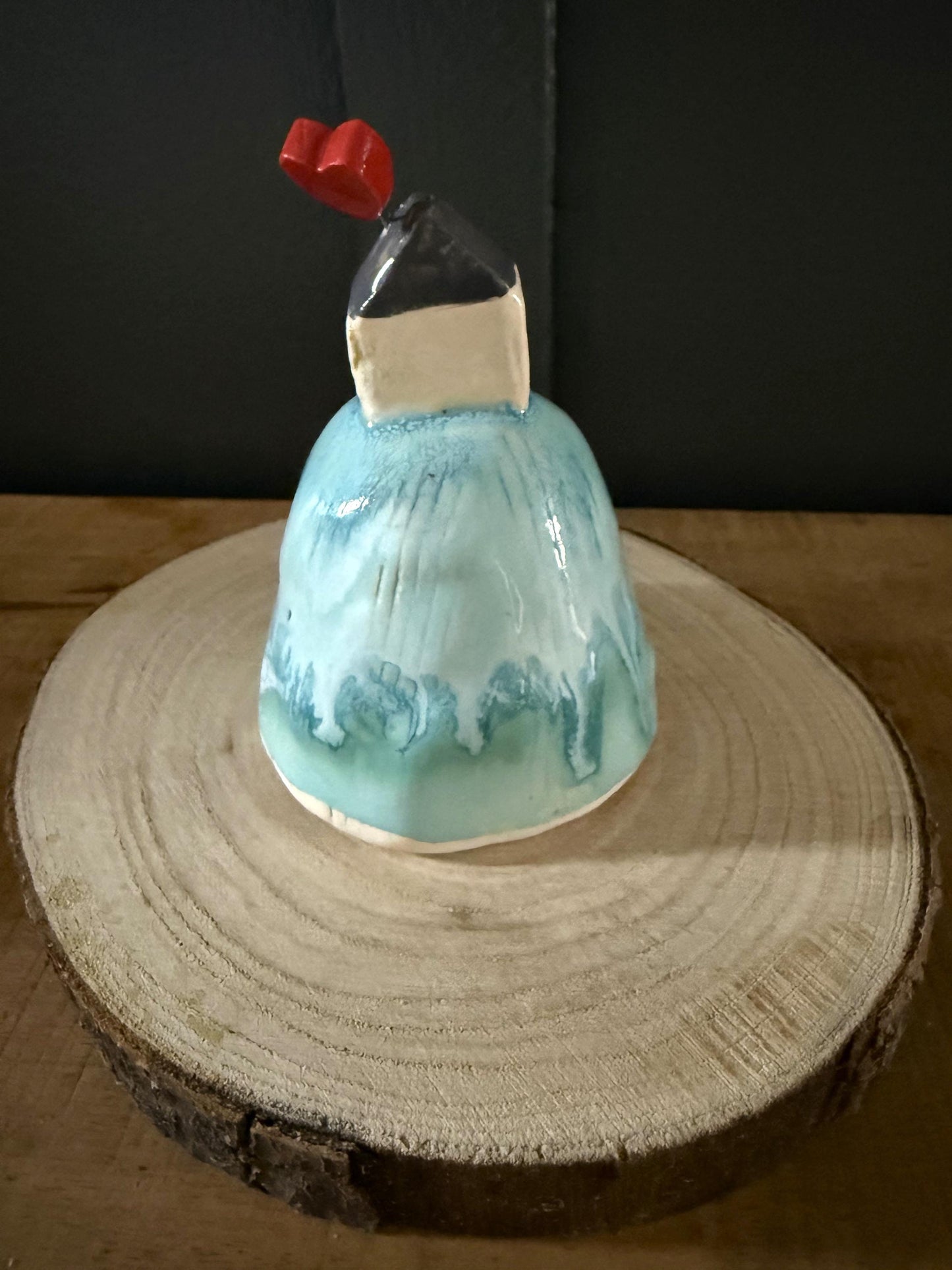Ceramic House on the Hill Ornament