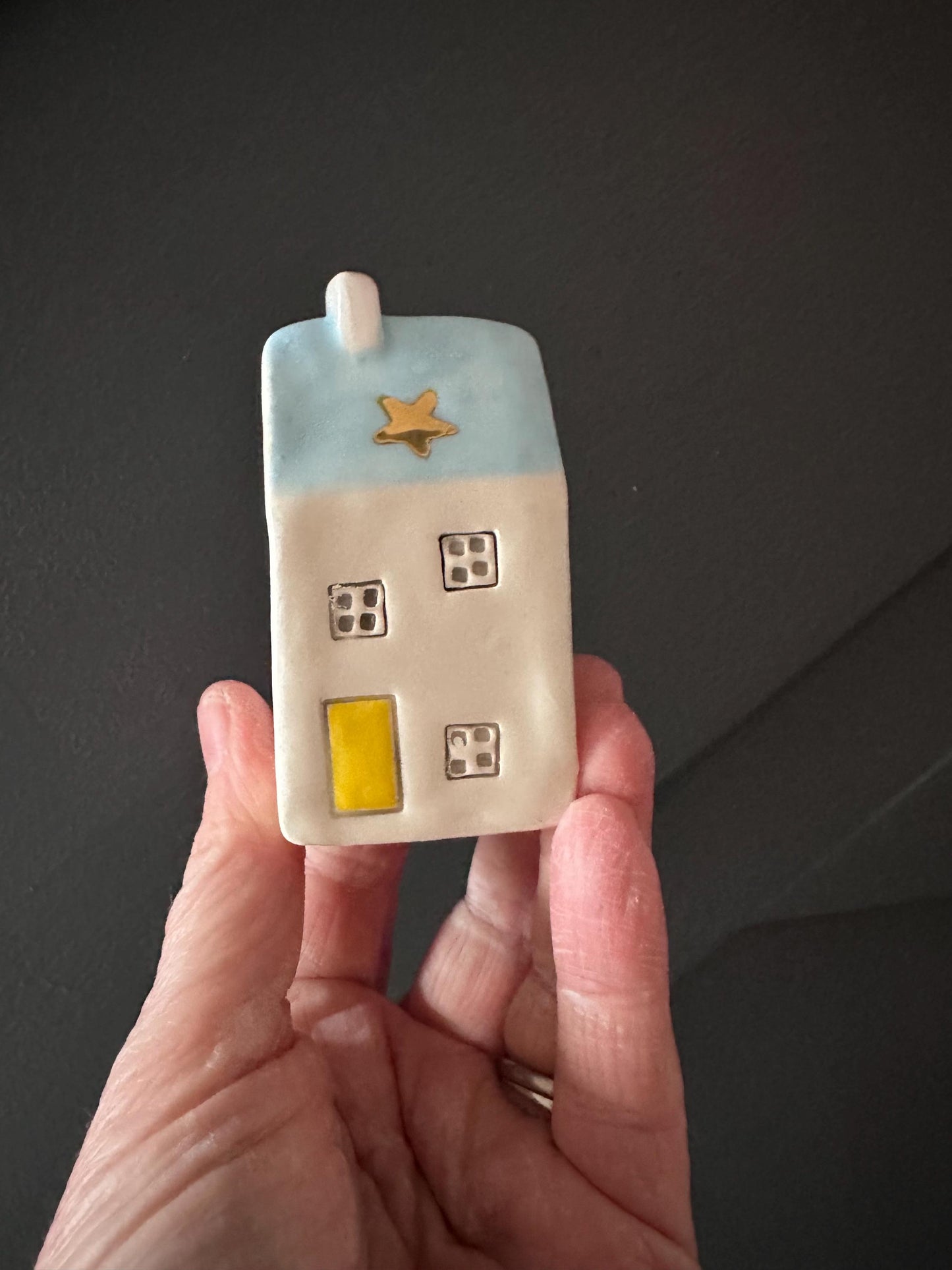 Beautiful Handmade Ceramic mini Cottage House