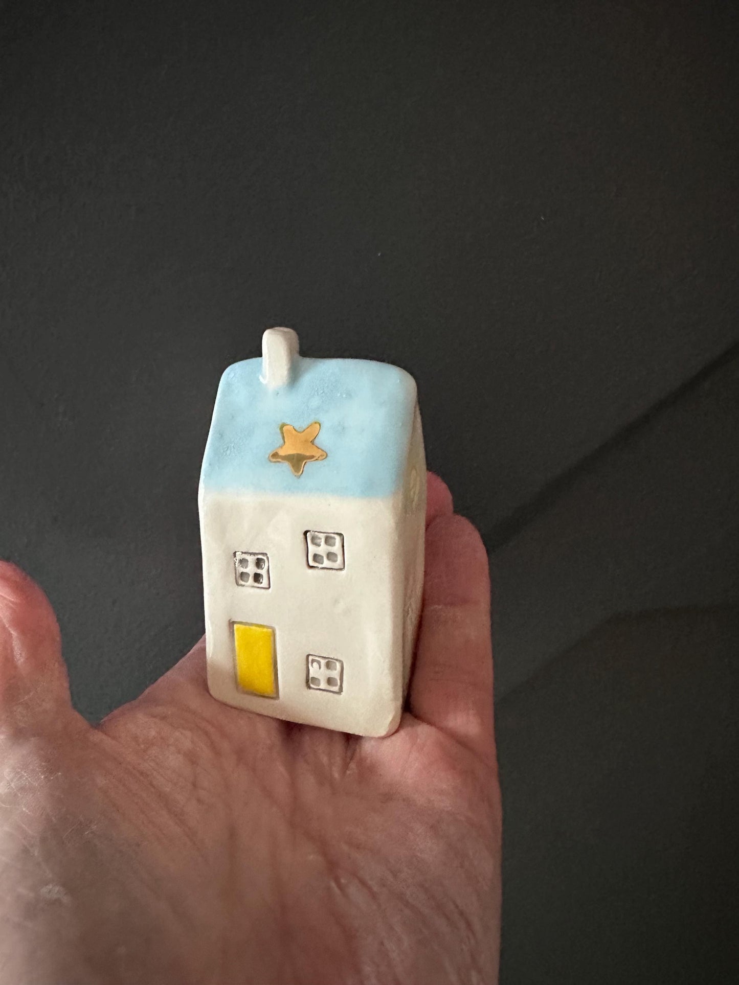 Beautiful Handmade Ceramic mini Cottage House