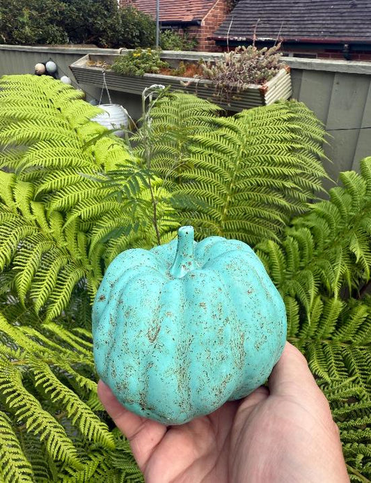 Ceramic Pumpkin Sculpture - Autumn/Halloween/Winter Decoration