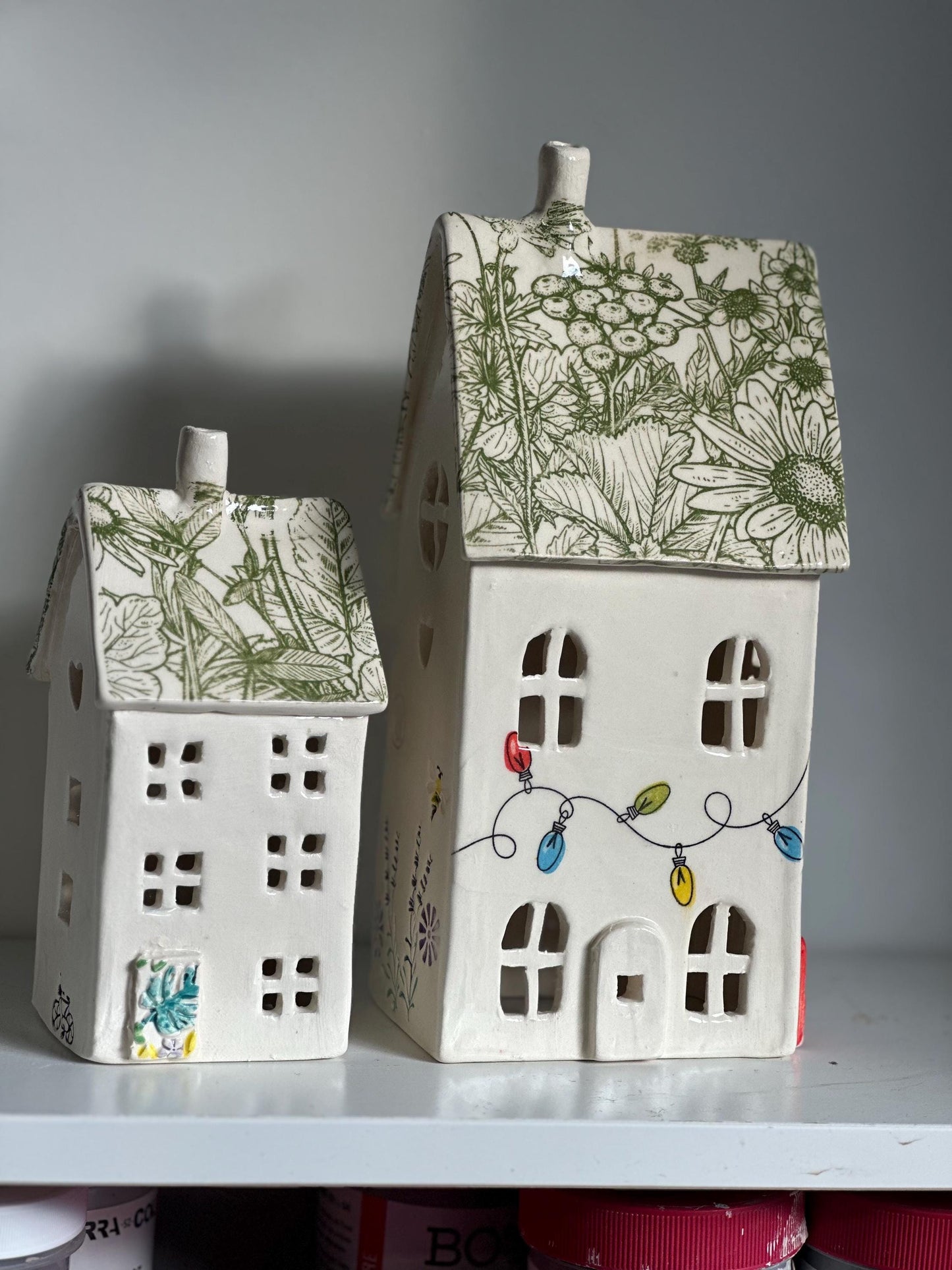 Large Handmade Tealight Ceramic House
