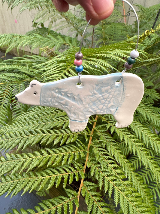 Polar Bear in a Jumper Hanger