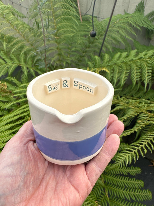 Pretty Ceramic Tea Bag & Spoon pot