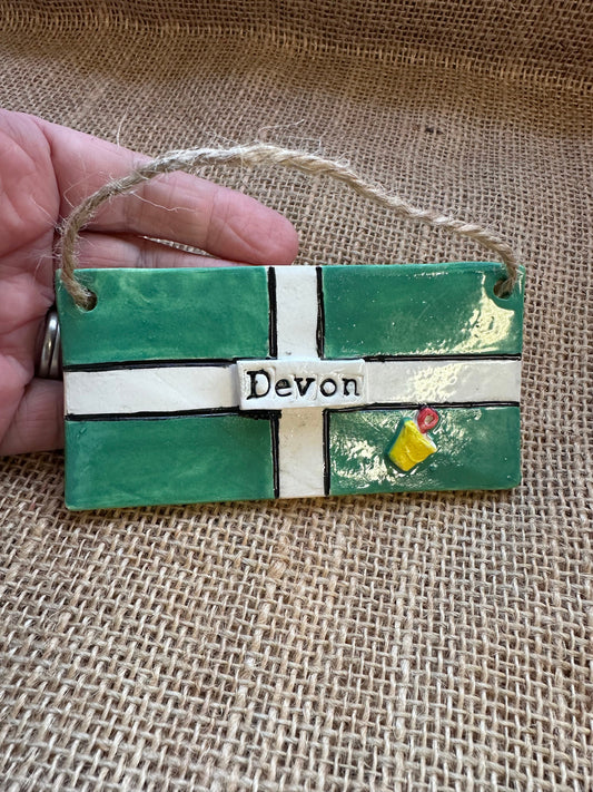 Ceramic Devon Flag