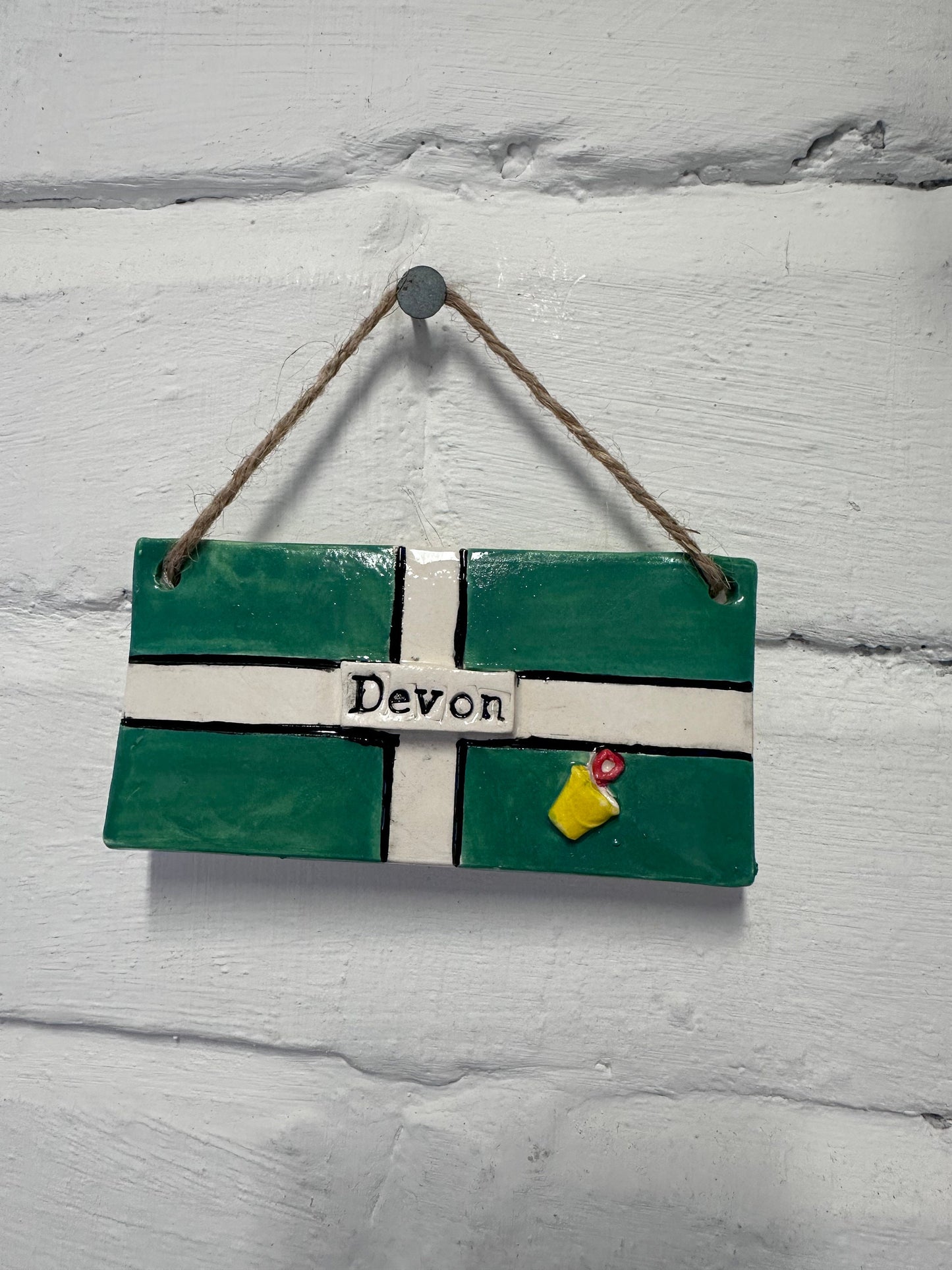 Ceramic Devon Flag