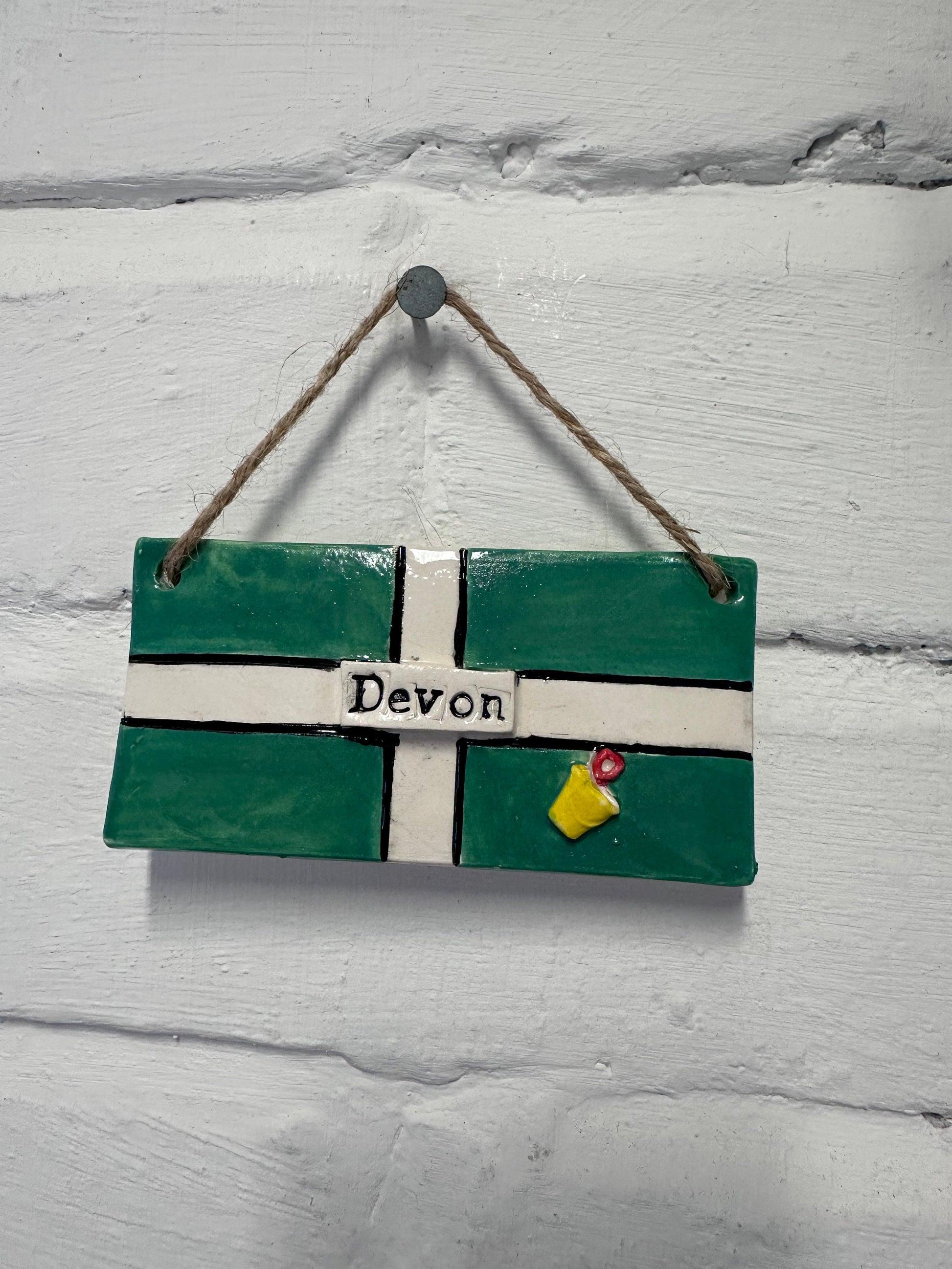 Ceramic Devon Flag