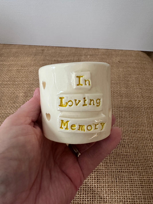 Memorial Tea Light Holders (In Loving Memory / Forget Me Not)