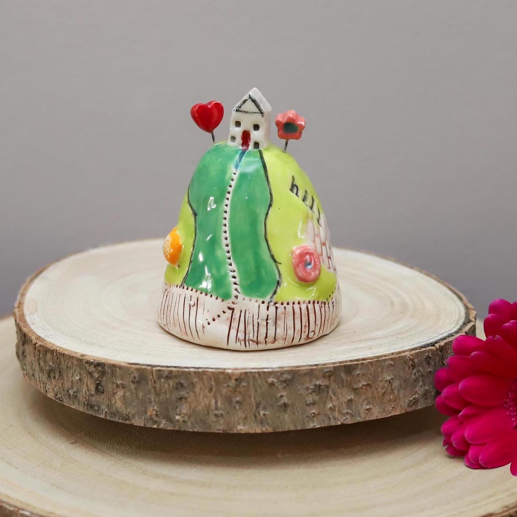 Ceramic House on the Hill Ornament