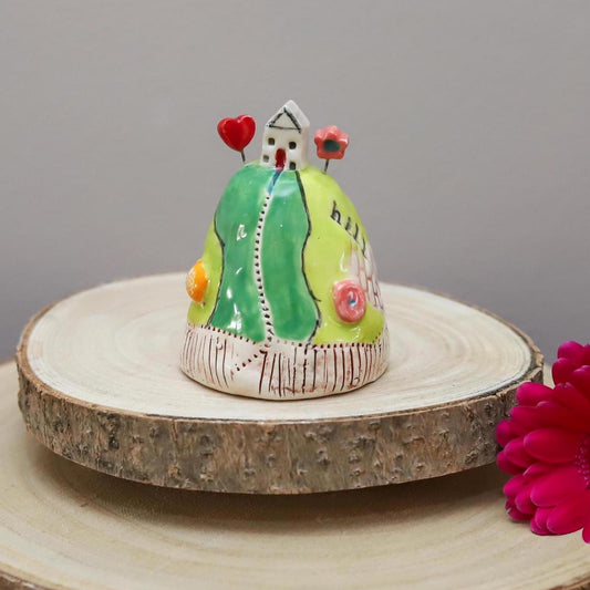 Ceramic House on the Hill Ornament