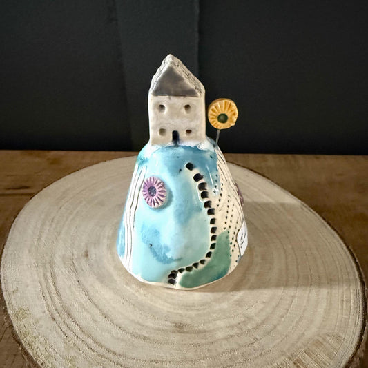Ceramic House on the Hill Ornament