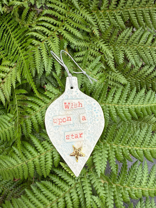 Wish Upon A Star. Christmas Tree Decoration