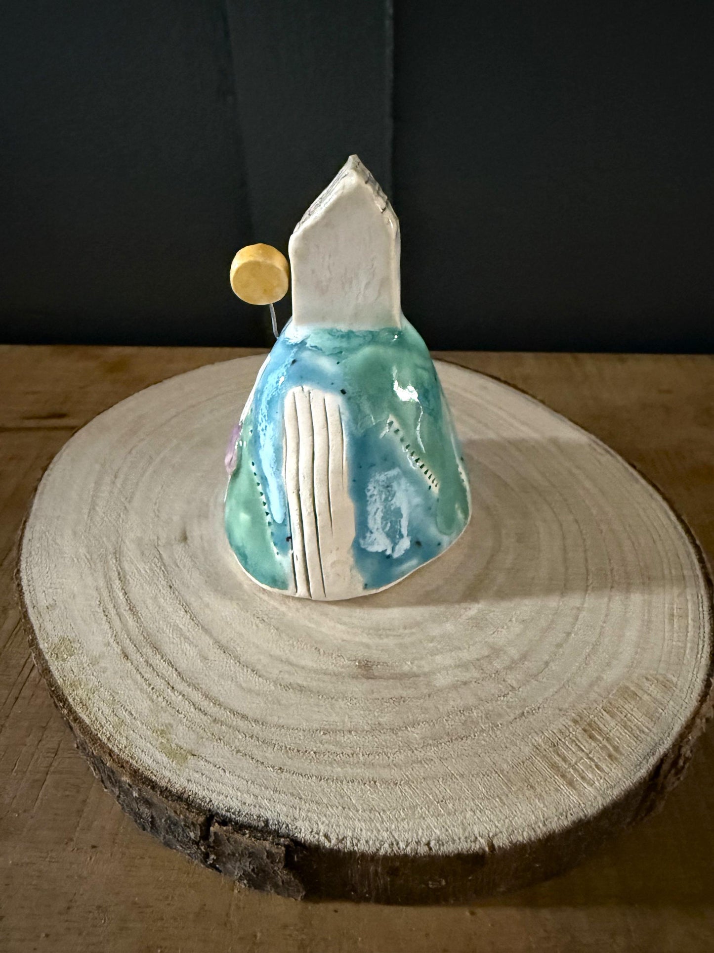 Ceramic House on the Hill Ornament