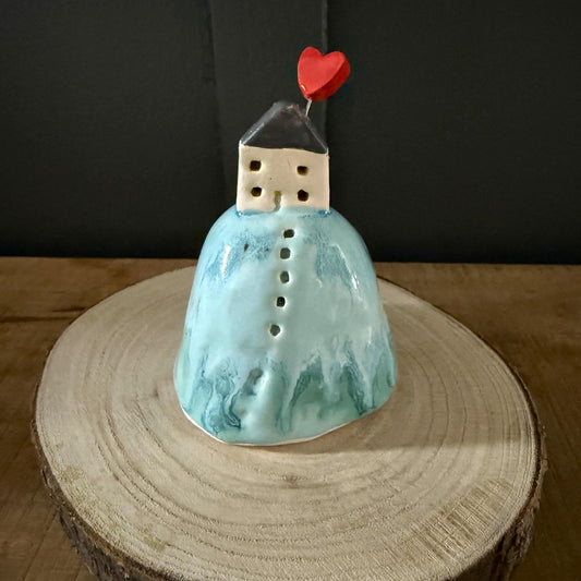 Ceramic House on the Hill Ornament