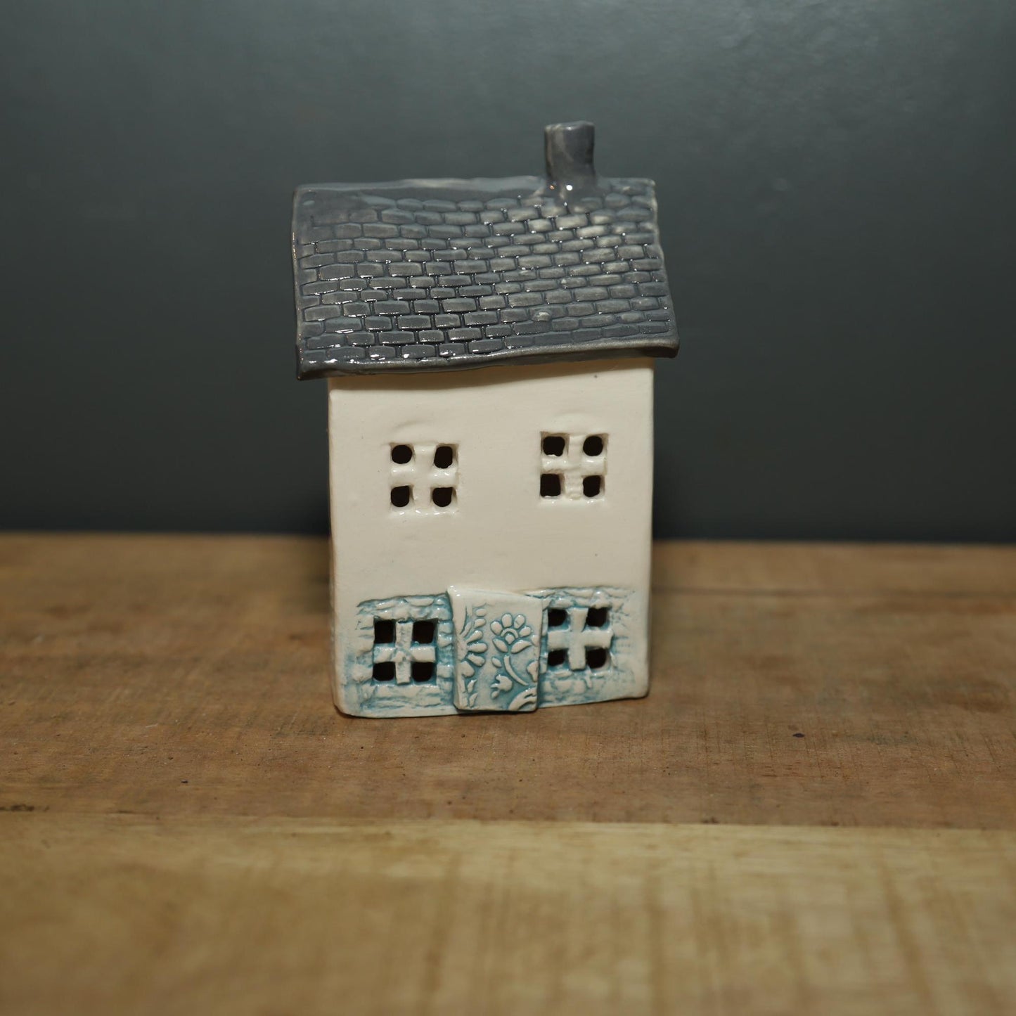 Ceramic Cottage Tea Light Holder