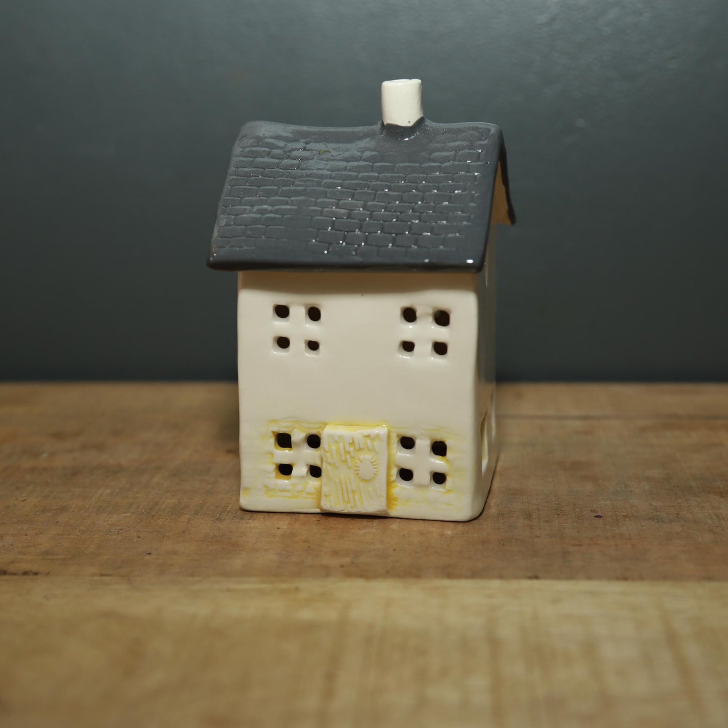 Ceramic Cottage Tea Light Holder