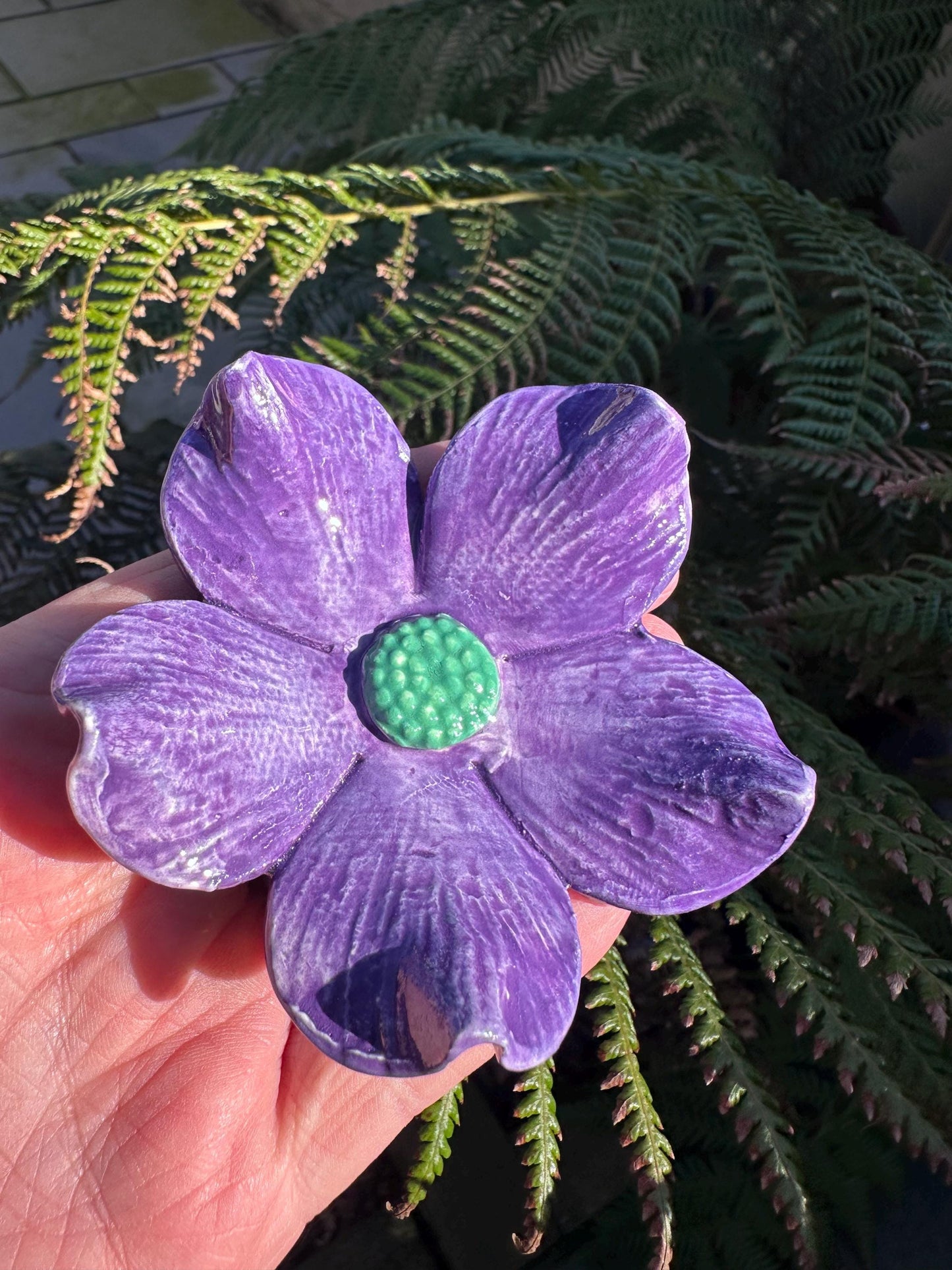 Ceramic Handmade Flowers - Made in Devon - Each is Unique