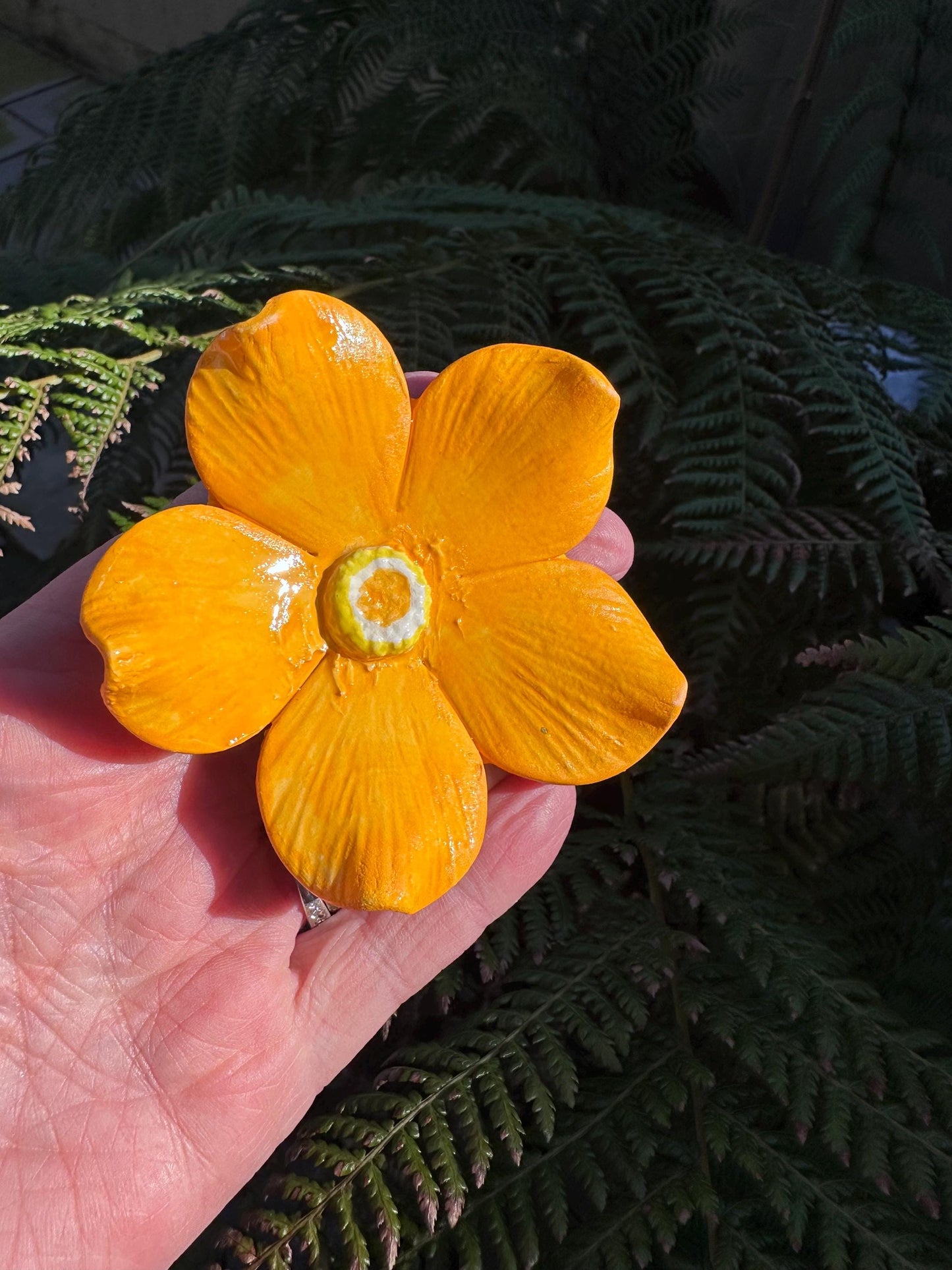 Ceramic Handmade Flowers - Made in Devon - Each is Unique