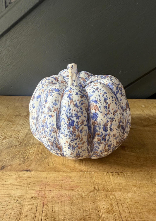 Ceramic Pumpkin Sculpture - Autumn/Halloween/Winter Decoration