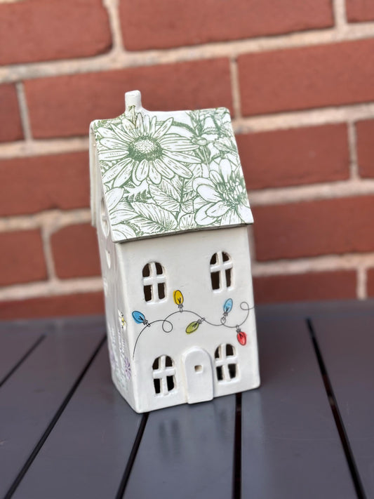 Large Handmade Tealight Ceramic House
