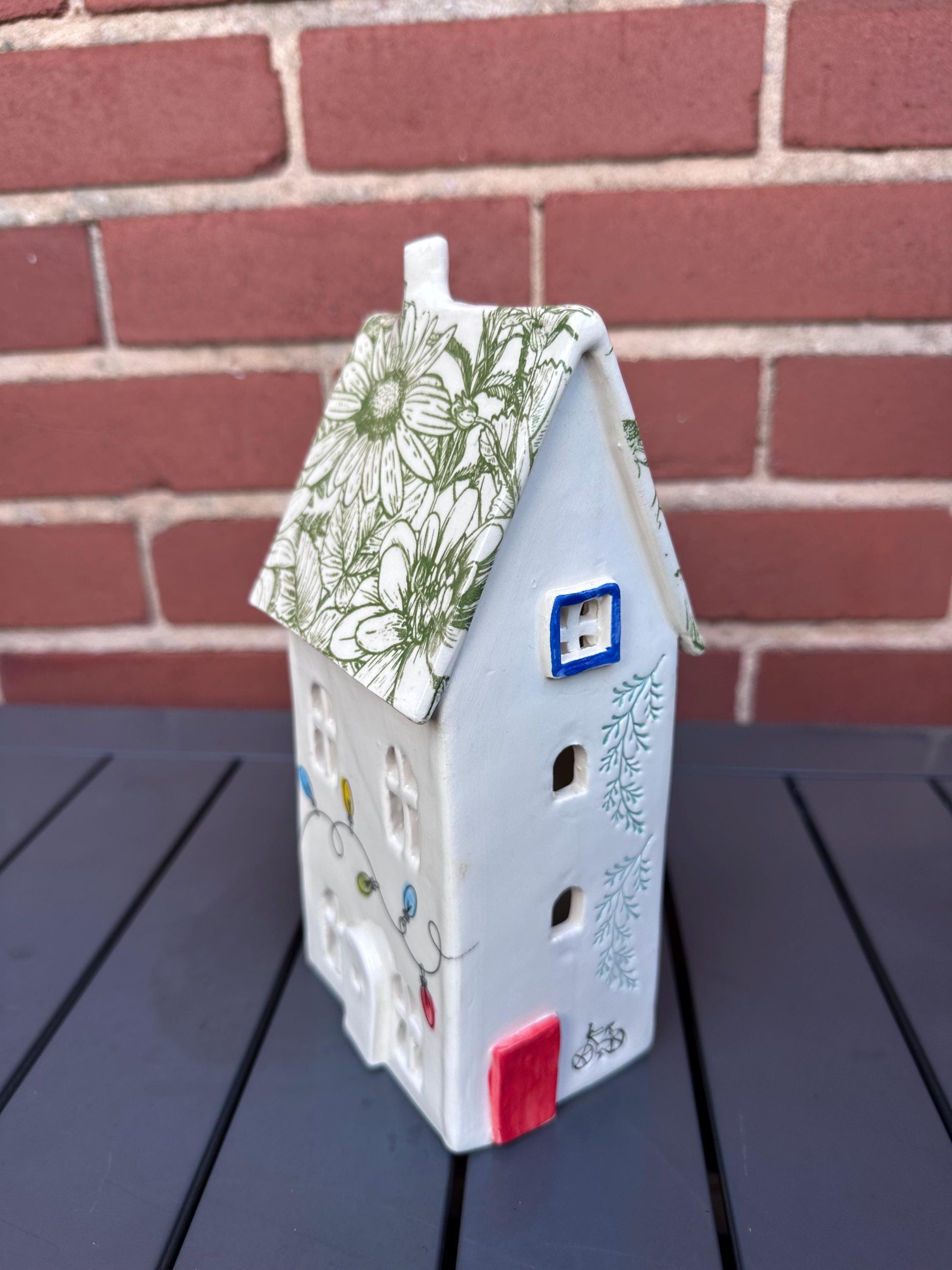 Large Handmade Tealight Ceramic House