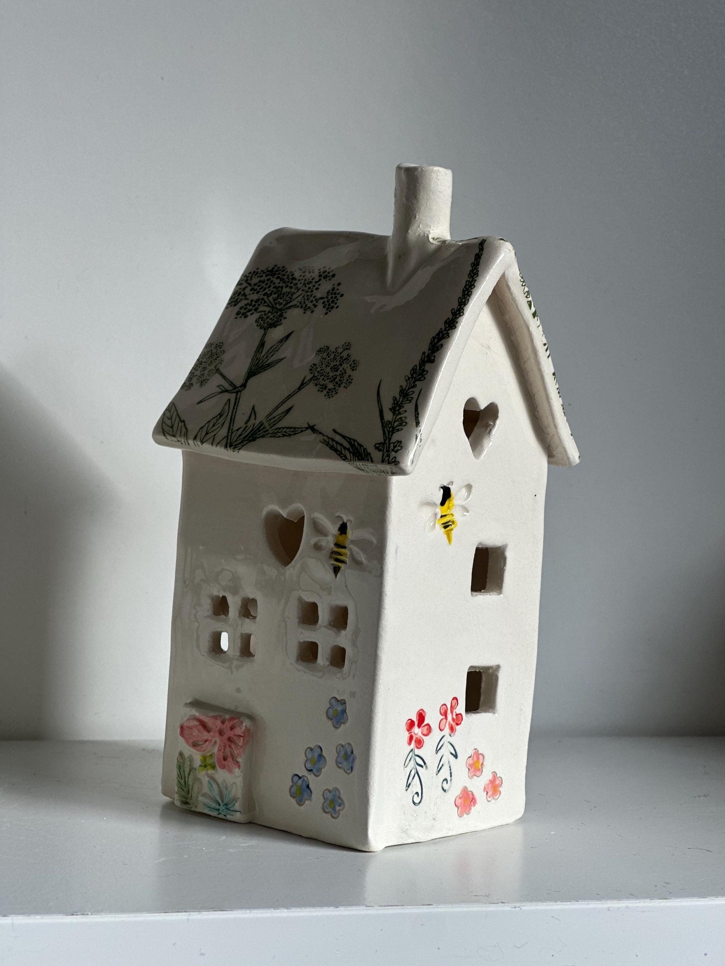 Handmade Ceramic Tealight House