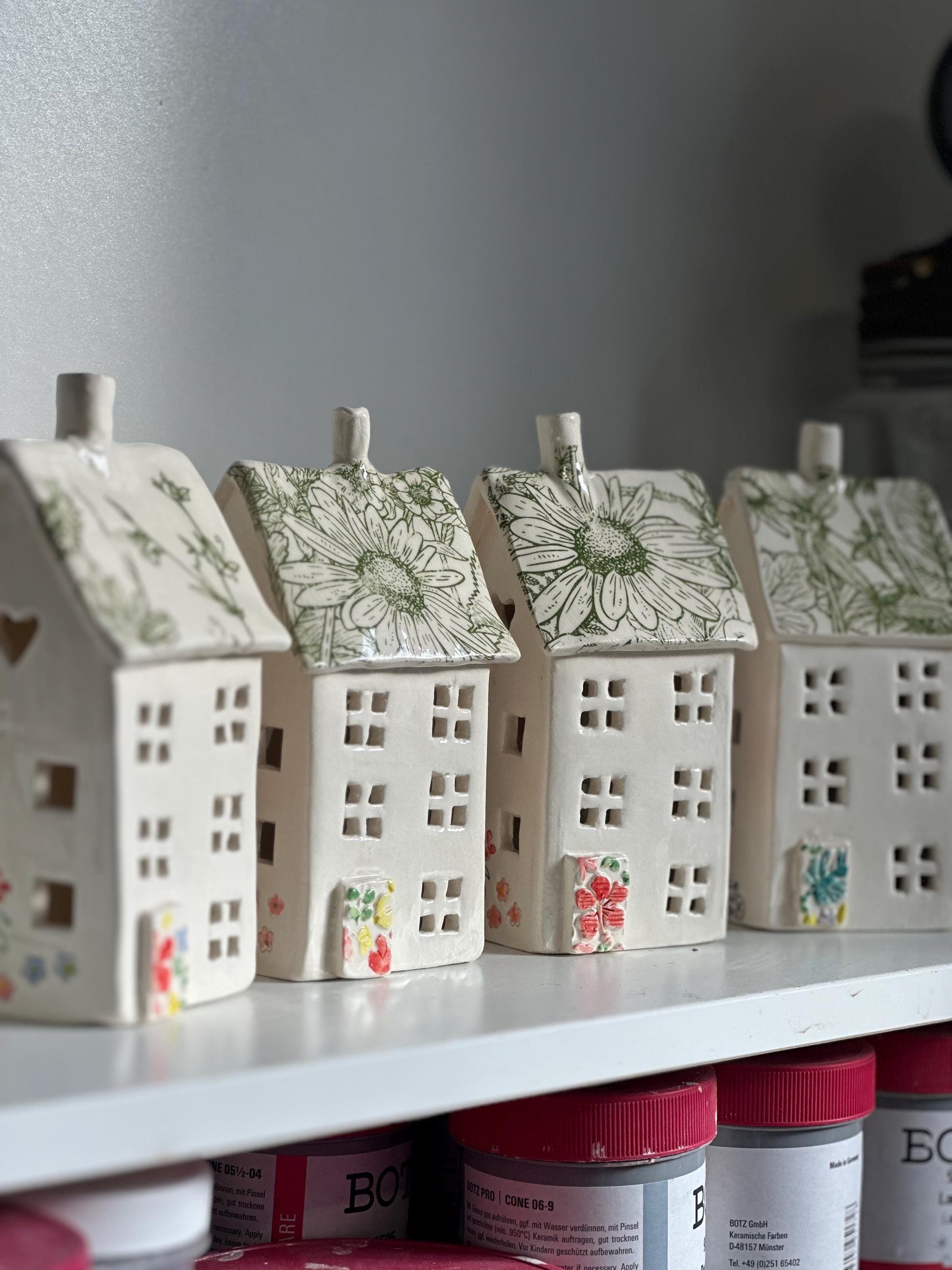 Handmade Ceramic Tealight House