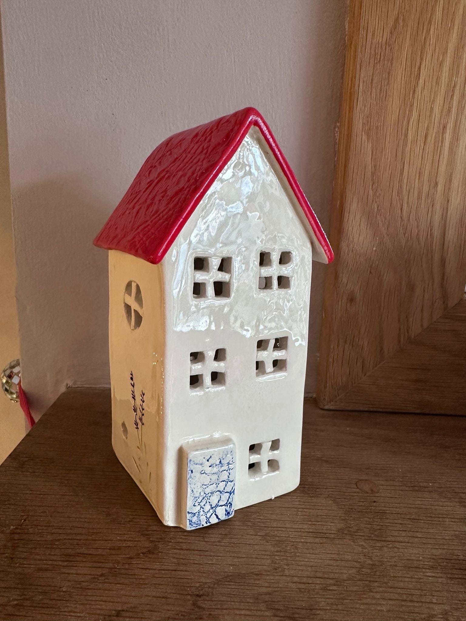 Ceramic House Tea Light Holder / Ornament