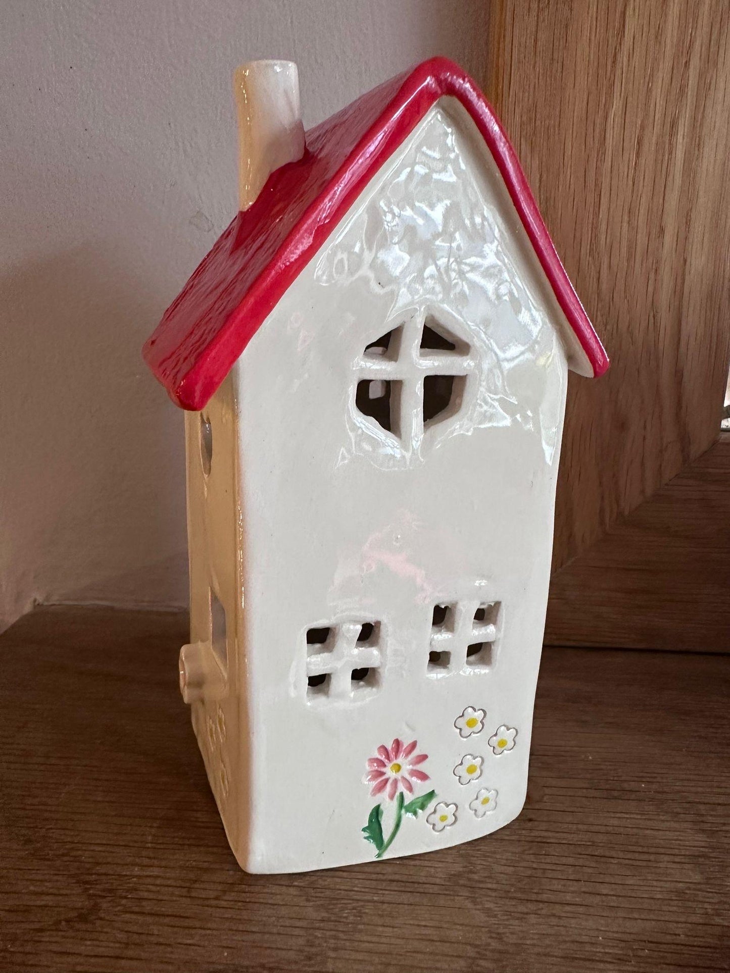 Ceramic House Tea Light Holder / Ornament