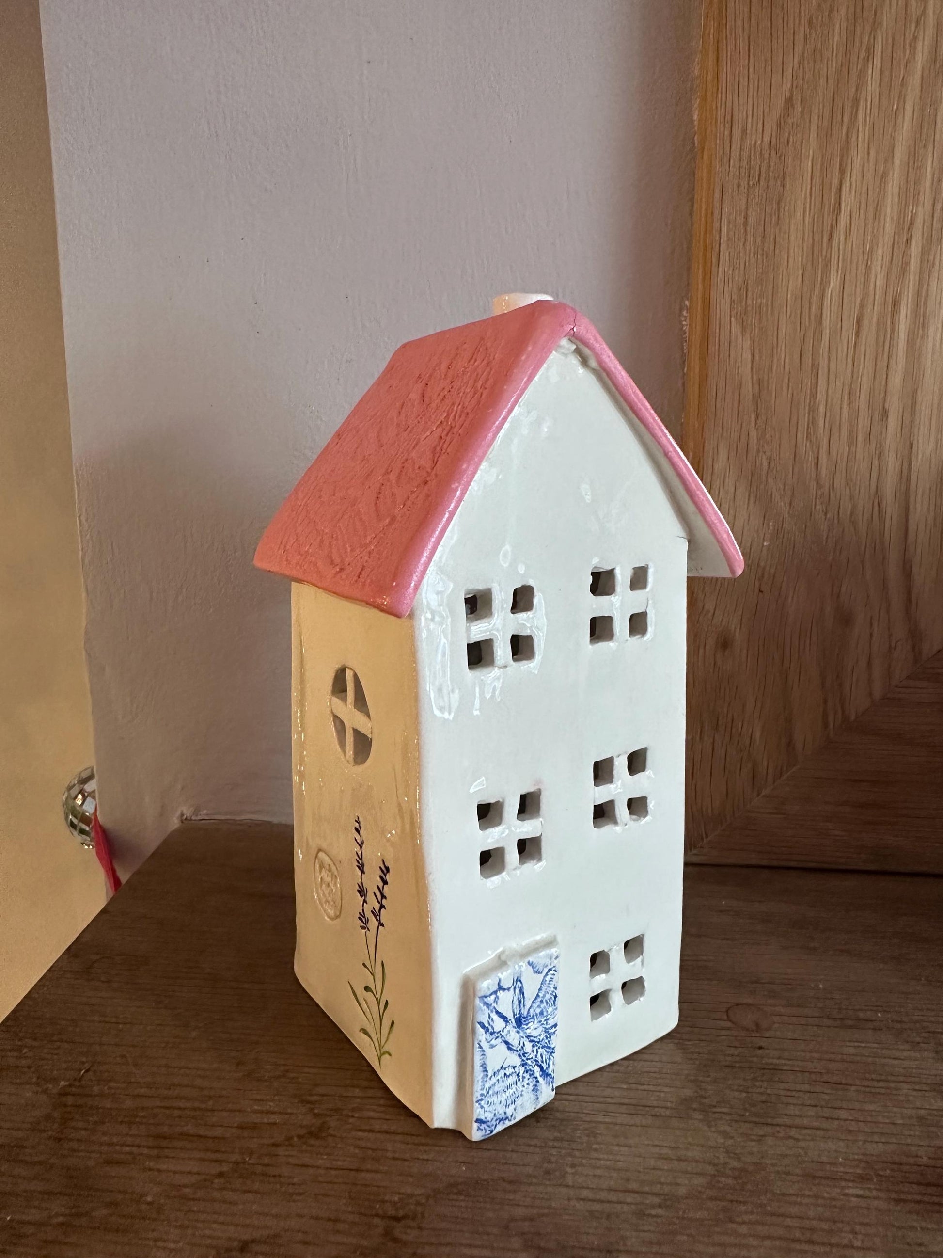 Ceramic House Tea Light Holder / Ornament