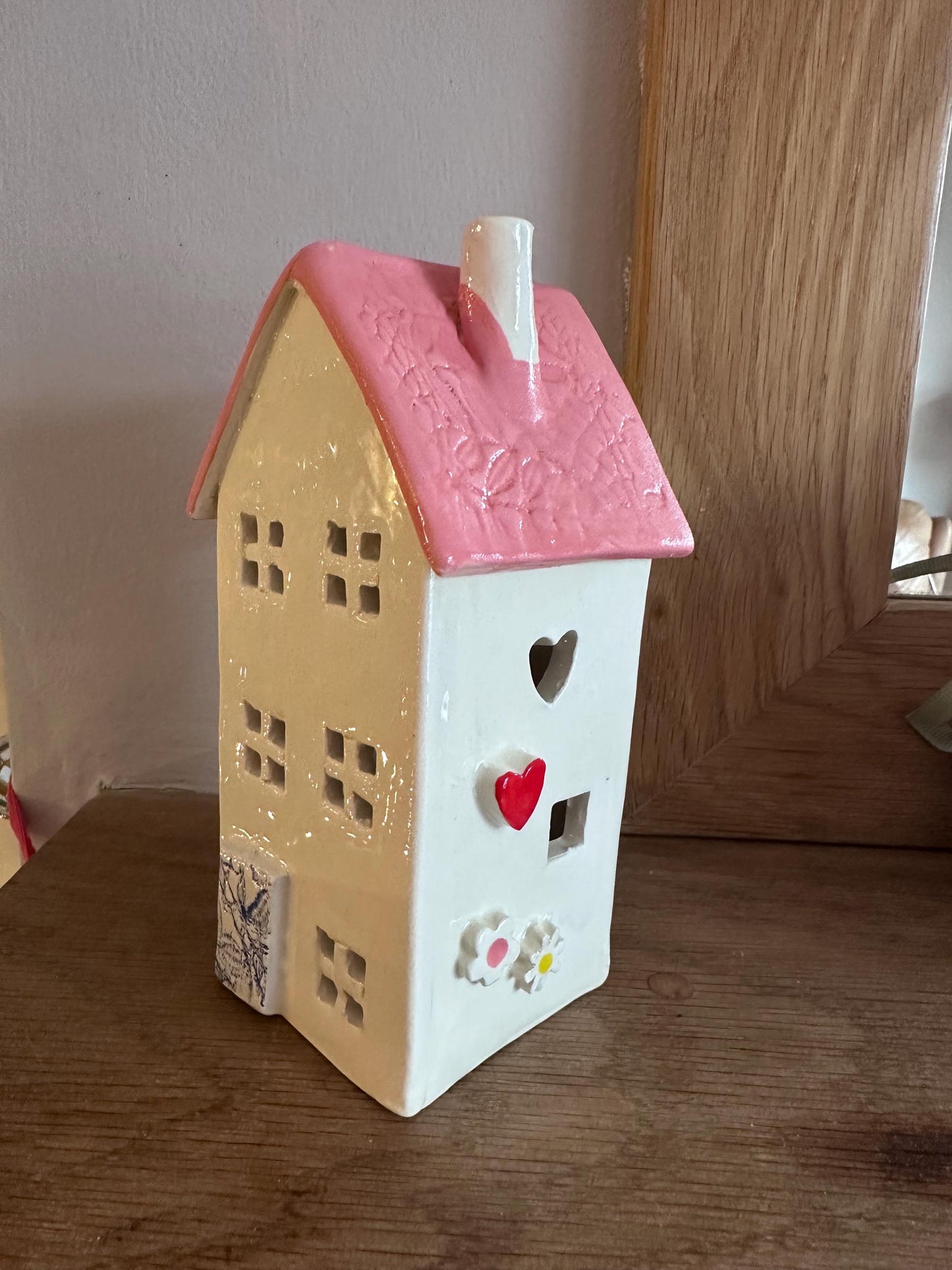 Ceramic House Tea Light Holder / Ornament