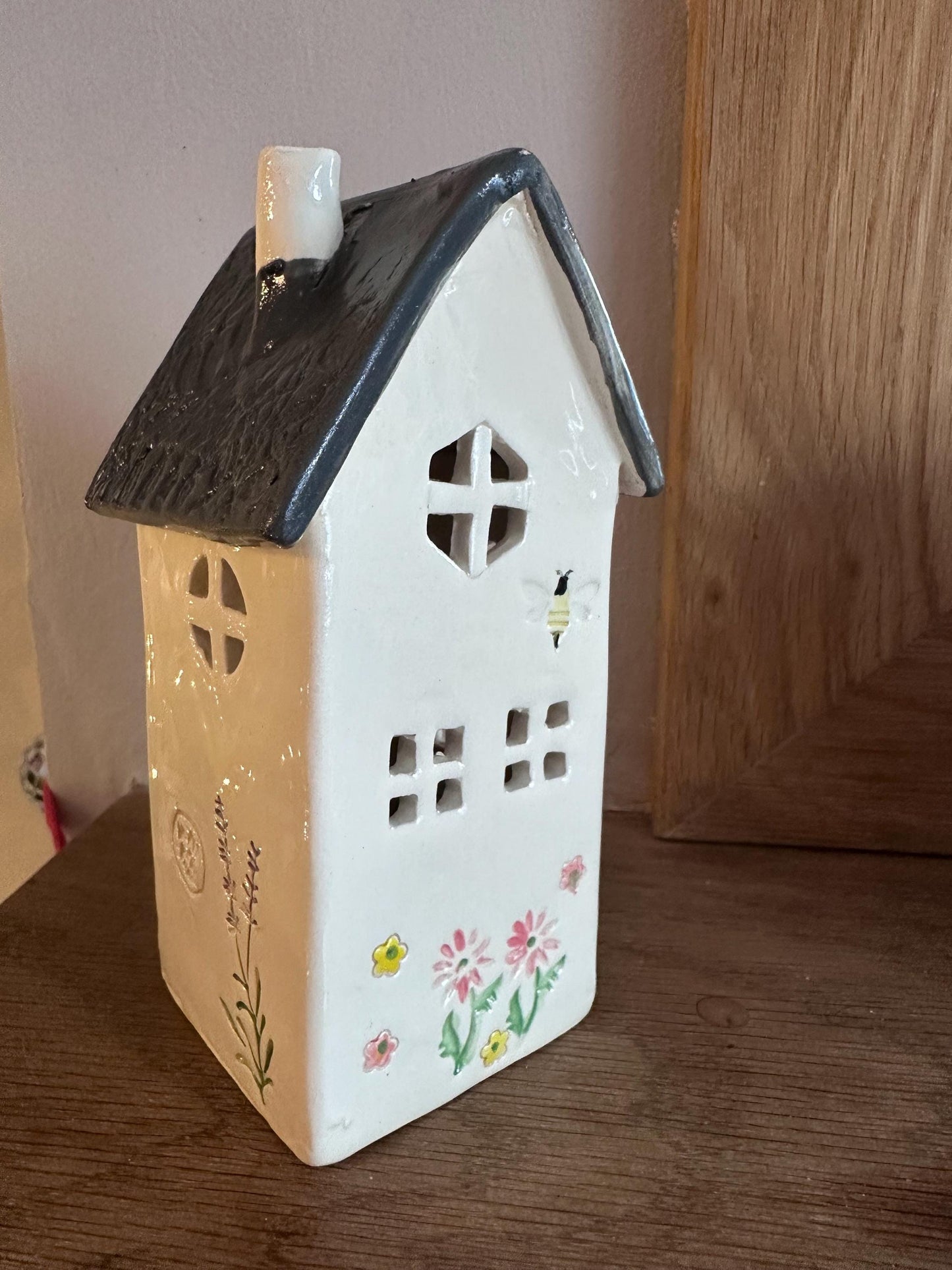 Ceramic House Tea Light Holder / Ornament
