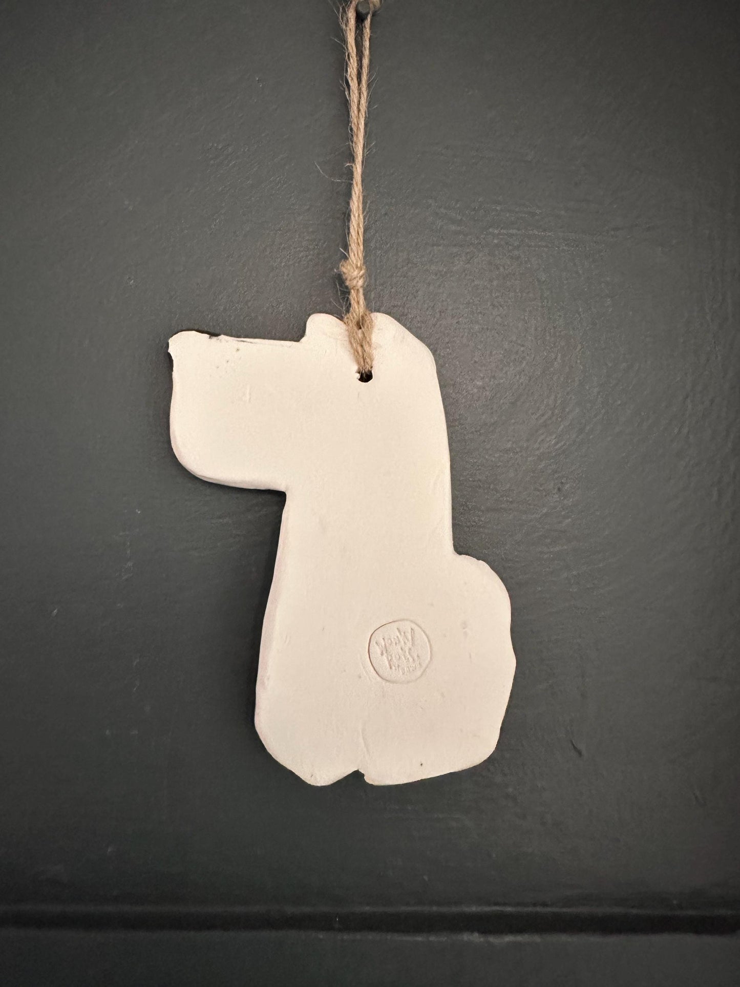 Ceramic Spoilt Dog Hanging Decoration