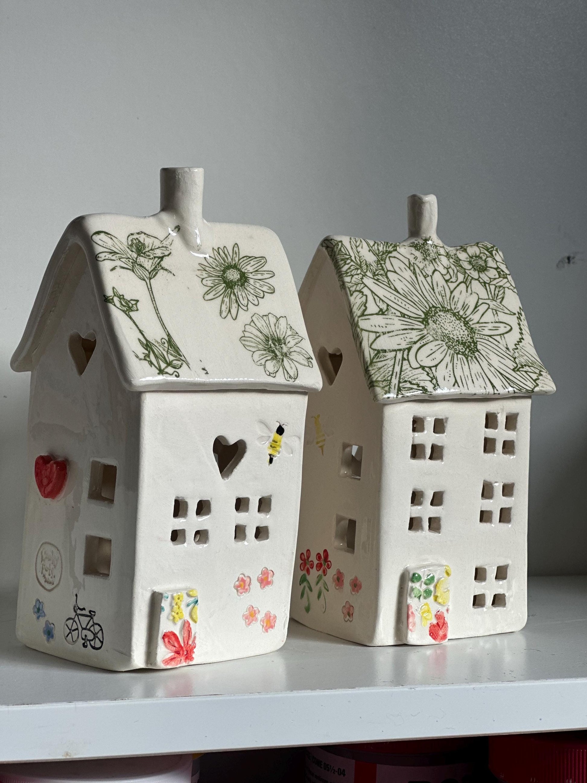 Handmade Ceramic Tealight House