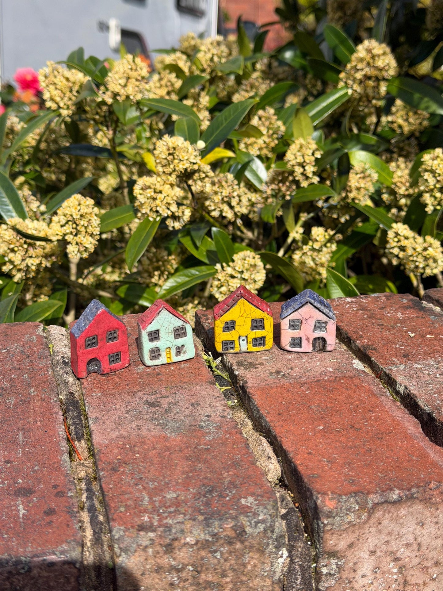 Miniature Ceramic Raku Houses